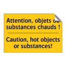 Attention, objets ou substances  /.../ - Caution, hot objects or substances! /.../