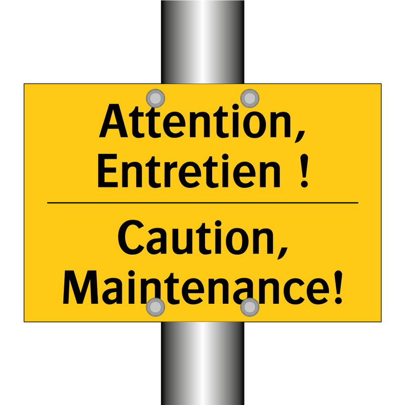 Attention, Entretien ! - Caution, Maintenance!