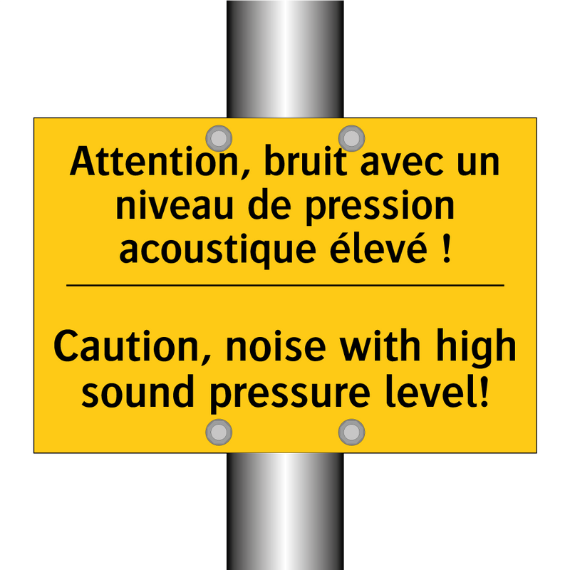 Attention, bruit avec un niveau  /.../ - Caution, noise with high sound  /.../