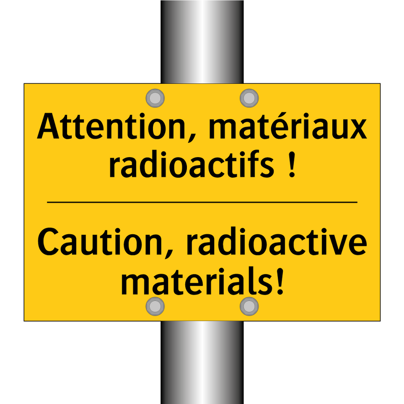 Attention, matériaux radioactifs  /.../ - Caution, radioactive materials! /.../