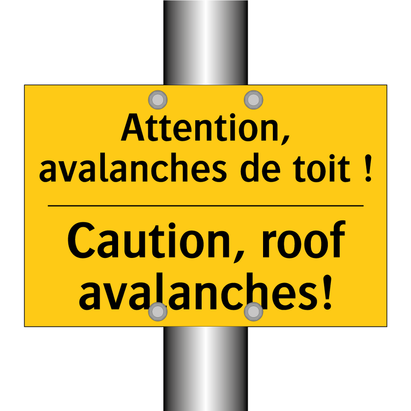 Attention, avalanches de toit  /.../ - Caution, roof avalanches!