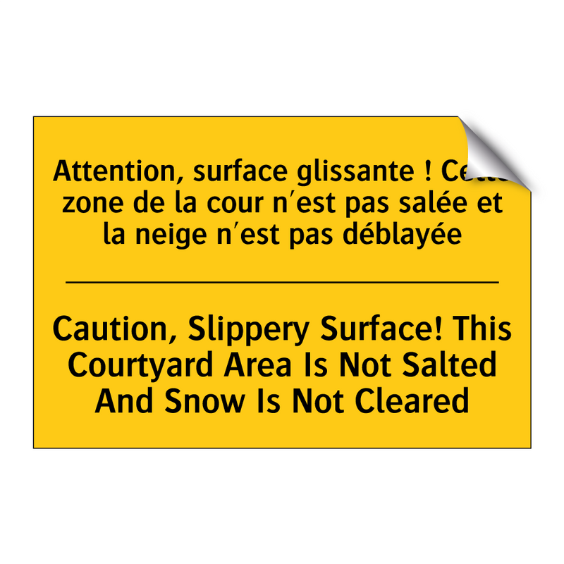 Attention, surface glissante !  /.../ - Caution, Slippery Surface! This  /.../
