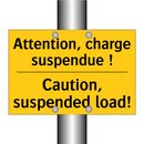 Attention, charge suspendue ! - Caution, suspended load!