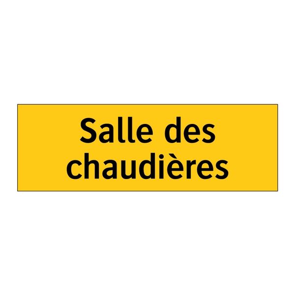 Salle des chaudières