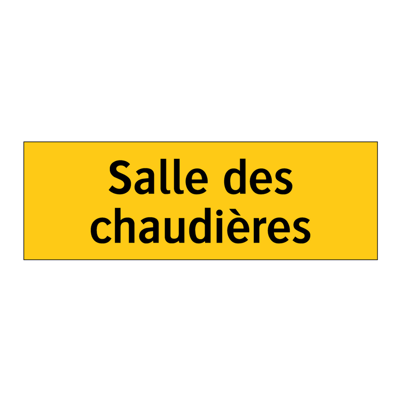 Salle des chaudières