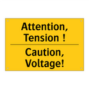 Attention, Tension ! - Caution, Voltage!