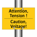 Attention, Tension ! - Caution, Voltage!