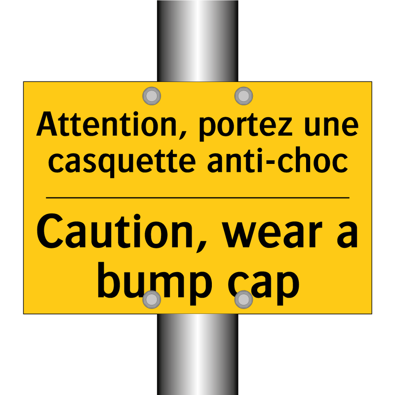 Attention, portez une casquette  /.../ - Caution, wear a bump cap