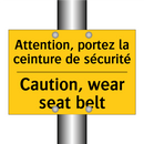 Attention, portez la ceinture  /.../ - Caution, wear seat belt