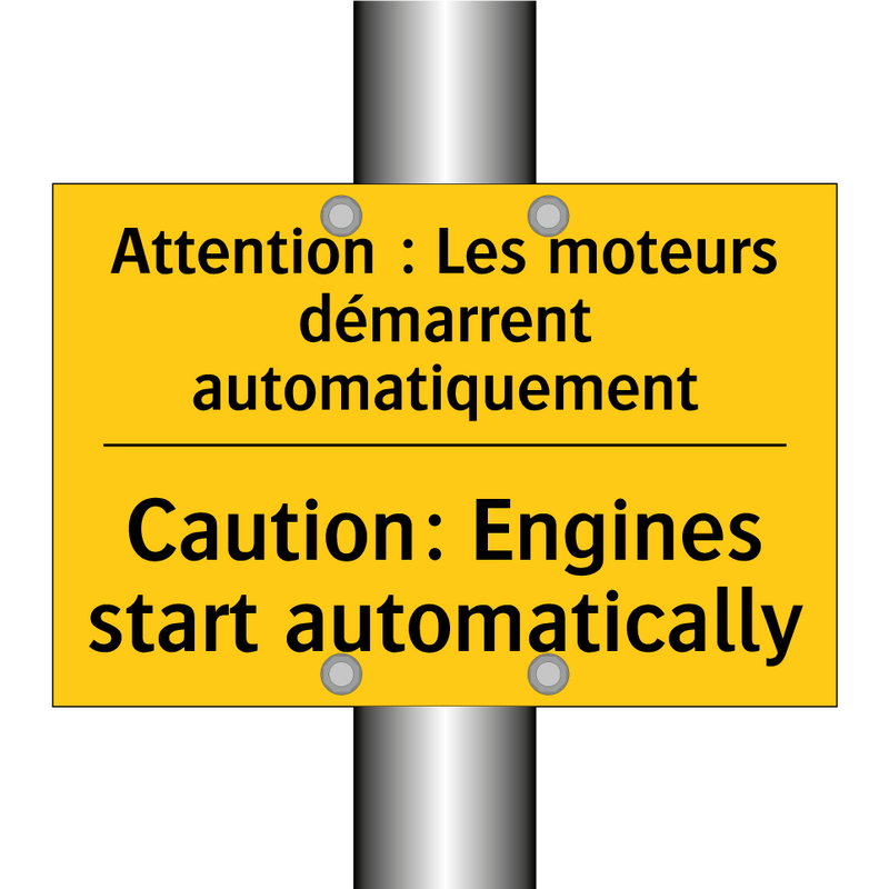Attention : Les moteurs démarrent  /.../ - Caution: Engines start automatically /.../