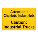 Attention : Chariots industriels /.../ - Caution: Industrial Trucks