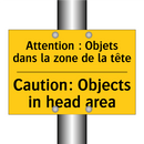 Attention : Objets dans la zone  /.../ - Caution: Objects in head area