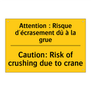 Attention : Risque d'écrasement  /.../ - Caution: Risk of crushing due  /.../