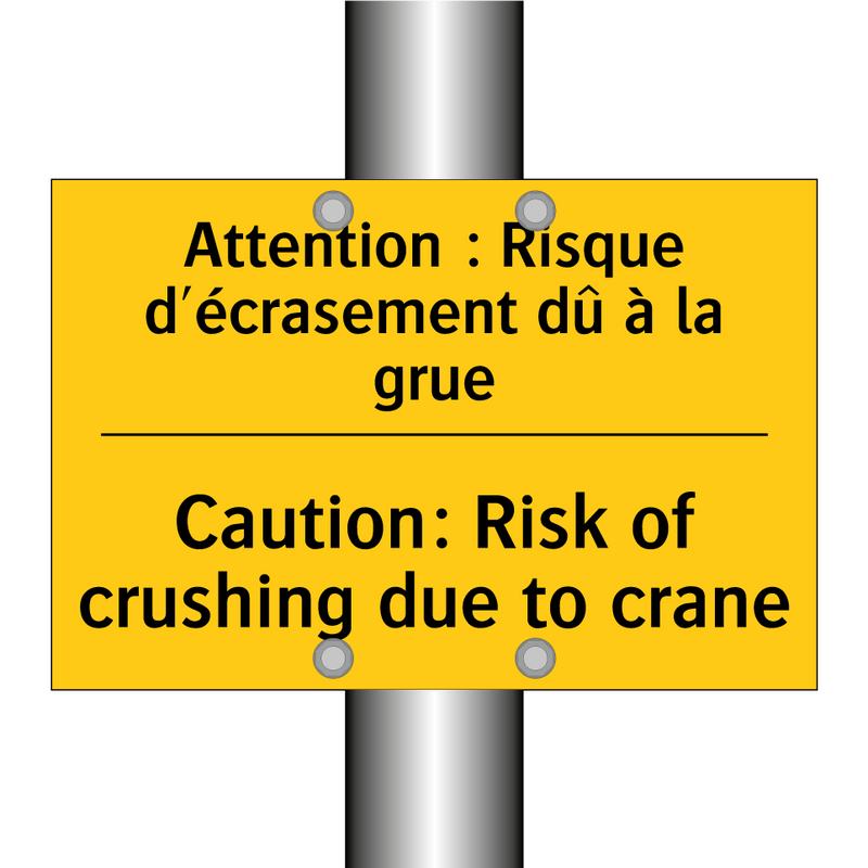 Attention : Risque d'écrasement  /.../ - Caution: Risk of crushing due  /.../