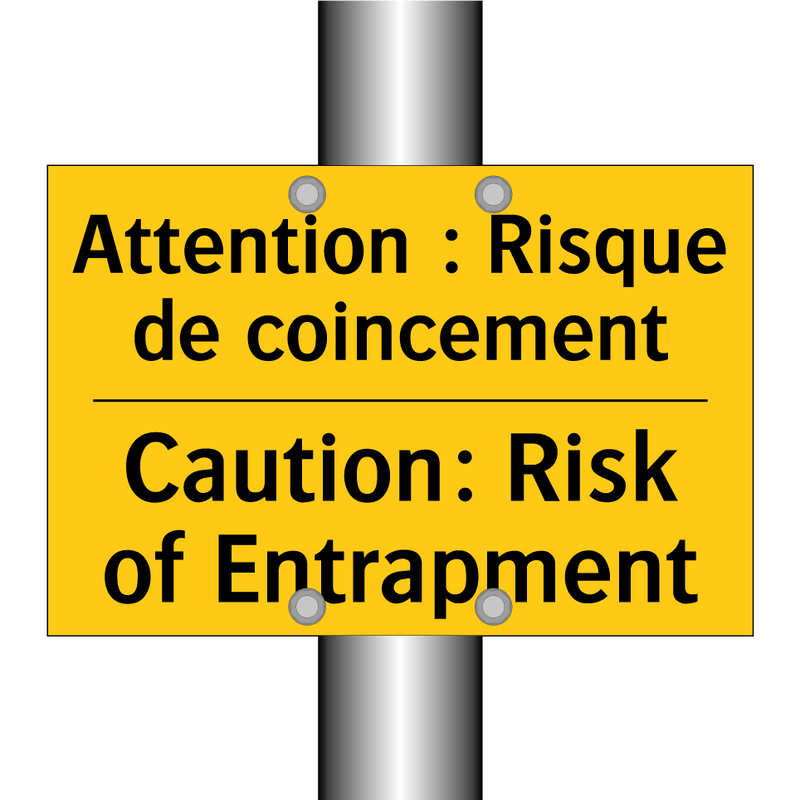 Attention : Risque de coincement /.../ - Caution: Risk of Entrapment