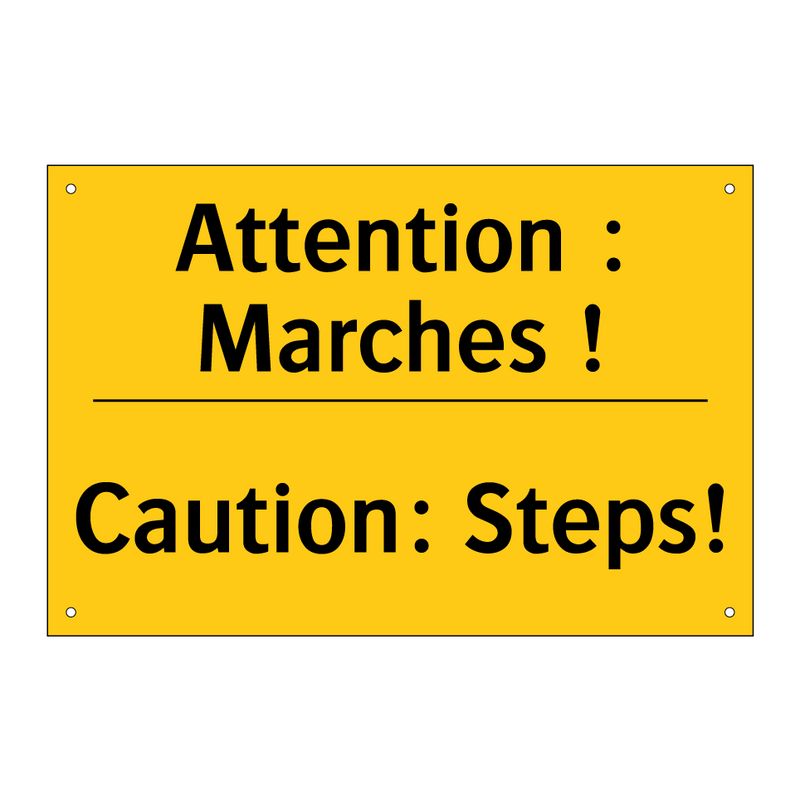 Attention : Marches ! - Caution: Steps!