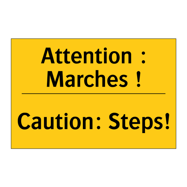 Attention : Marches ! - Caution: Steps!