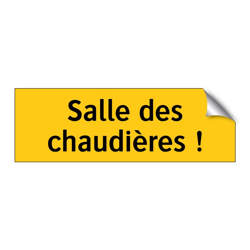 Salle des chaudières !