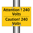 Attention ! 240 Volts - Caution! 240 Volts