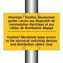 Attention ! Veuillez absolument  /.../ - Caution! Absolutely keep access  /.../