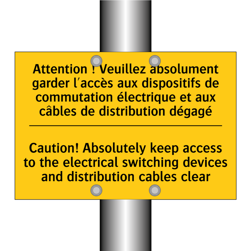 Attention ! Veuillez absolument  /.../ - Caution! Absolutely keep access  /.../