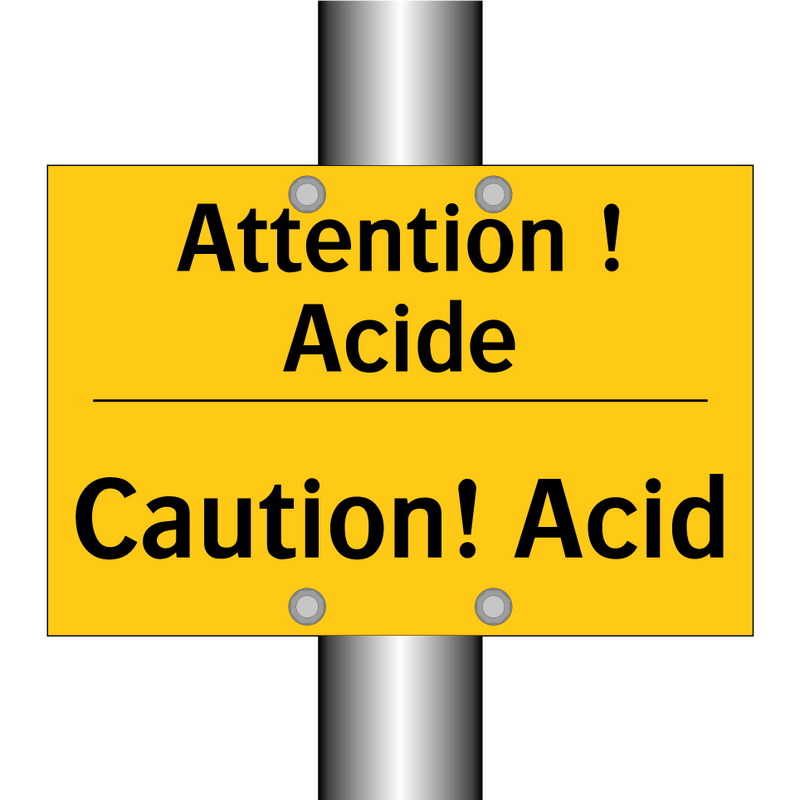 Attention ! Acide - Caution! Acid