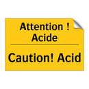 Attention ! Acide - Caution! Acid