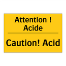 Attention ! Acide - Caution! Acid