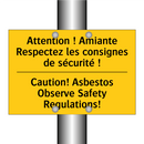 Attention ! Amiante Respectez  /.../ - Caution! Asbestos Observe Safety  /.../