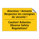 Attention ! Amiante Respectez  /.../ - Caution! Asbestos Observe Safety  /.../