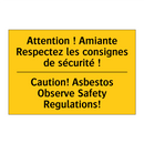 Attention ! Amiante Respectez  /.../ - Caution! Asbestos Observe Safety  /.../