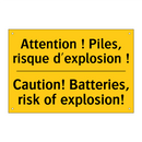Attention ! Piles, risque d'explosion  /.../ - Caution! Batteries, risk of explosion! /.../