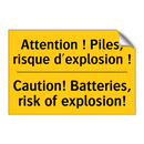 Attention ! Piles, risque d'explosion  /.../ - Caution! Batteries, risk of explosion! /.../