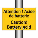 Attention ! Acide de batterie - Caution! Battery acid