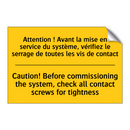 Attention ! Avant la mise en service  /.../ - Caution! Before commissioning  /.../