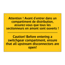 Attention ! Avant d'entrer dans  /.../ - Caution! Before entering a switchgear  /.../