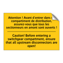 Attention ! Avant d'entrer dans  /.../ - Caution! Before entering a switchgear  /.../