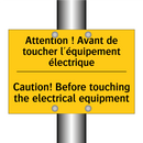 Attention ! Avant de toucher l'équipement  /.../ - Caution! Before touching the electrical  /.../