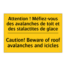 Attention ! Méfiez-vous des avalanches  /.../ - Caution! Beware of roof avalanches  /.../