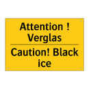 Attention ! Verglas - Caution! Black ice