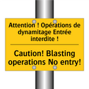 Attention ! Opérations de dynamitage  /.../ - Caution! Blasting operations No  /.../