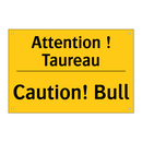Attention ! Taureau - Caution! Bull
