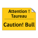 Attention ! Taureau - Caution! Bull
