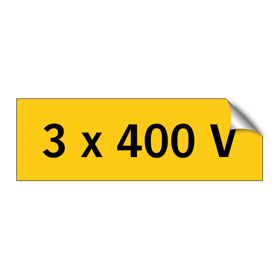 3 x 400 V