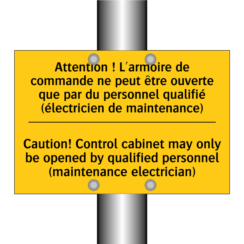 Attention ! L'armoire de commande  /.../ - Caution! Control cabinet may only  /.../
