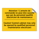 Attention ! L'armoire de commande  /.../ - Caution! Control cabinet may only  /.../