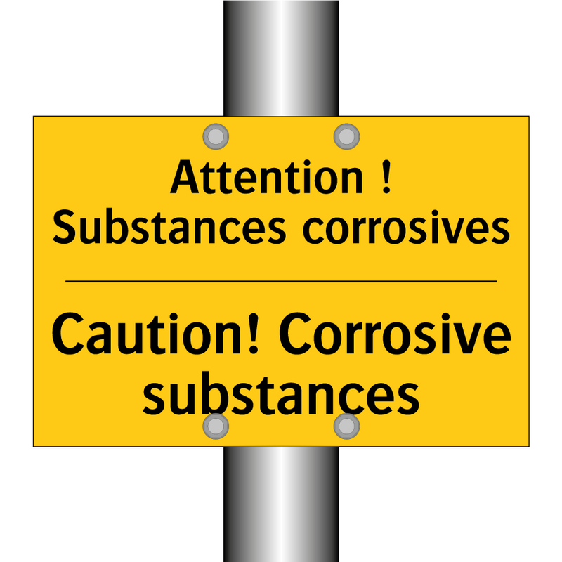 Attention ! Substances corrosives /.../ - Caution! Corrosive substances