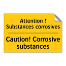 Attention ! Substances corrosives /.../ - Caution! Corrosive substances