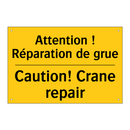 Attention ! Réparation de grue - Caution! Crane repair