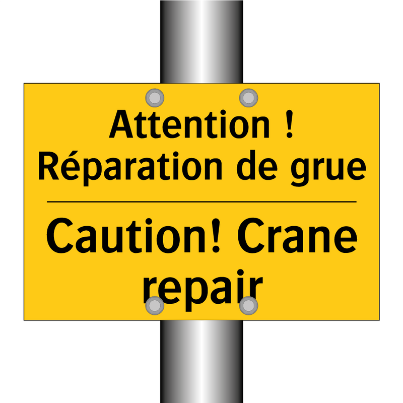Attention ! Réparation de grue - Caution! Crane repair